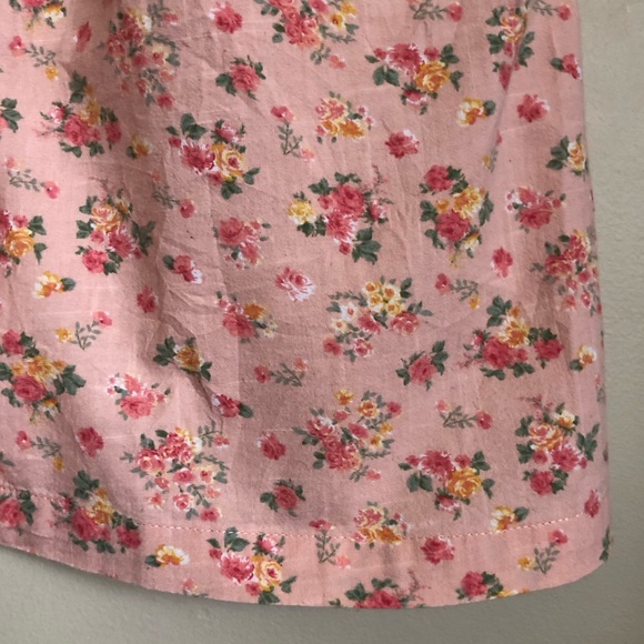 Canyon River Blues 100% Cotton Floral Button Down Mini Dress Pink Size Large - Picture 8 of 10